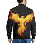 Phoenix Firebird Print Men's Bomber Jacket