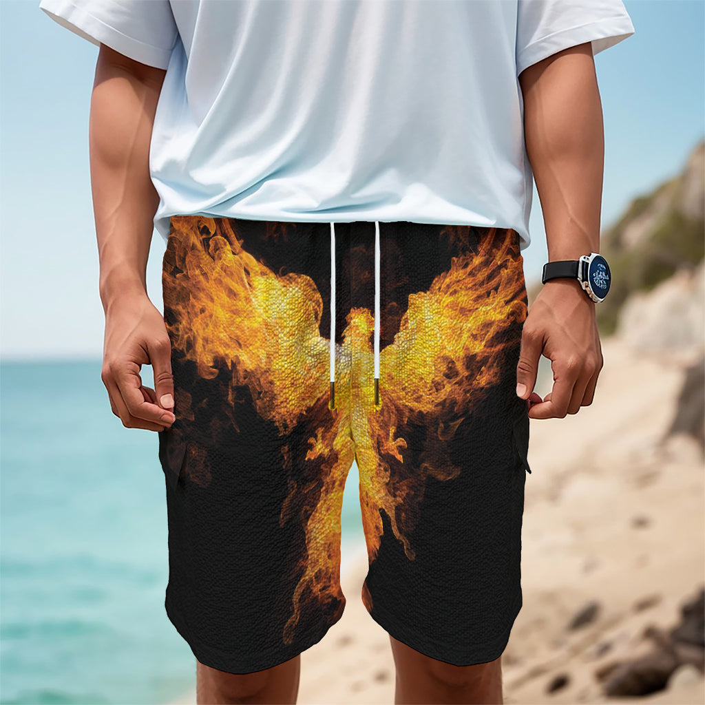 Phoenix Firebird Print Men's Cargo Shorts