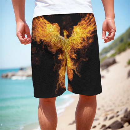 Phoenix Firebird Print Men's Cargo Shorts