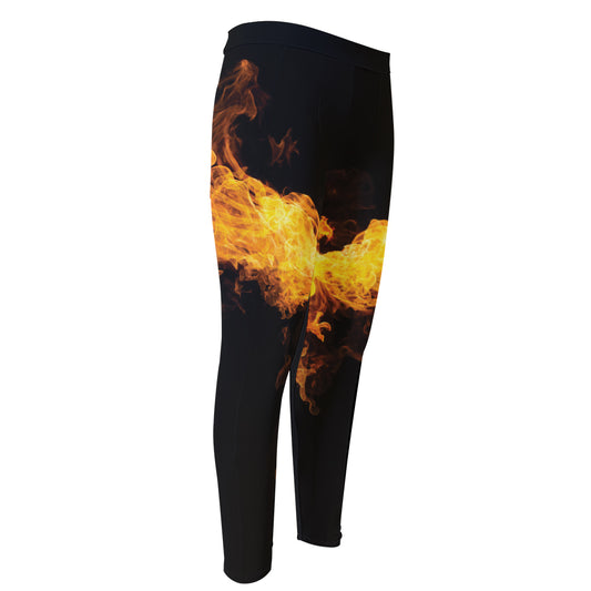 Phoenix Firebird Print Men's Compression Pants