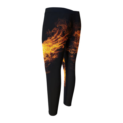 Phoenix Firebird Print Men's Compression Pants