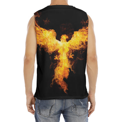 Phoenix Firebird Print Men's Fitness Tank Top