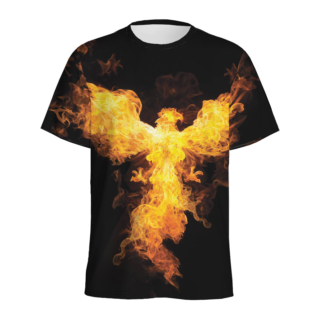 Phoenix Firebird Print Men's Sports T-Shirt