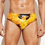 Phoenix Firebird Print Men's Swim Briefs