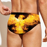 Phoenix Firebird Print Men's Swim Briefs