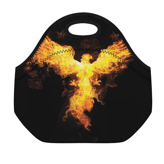 Phoenix Firebird Print Neoprene Lunch Bag