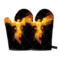 Phoenix Firebird Print Oven Mitts