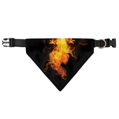 Phoenix Firebird Print Over The Collar Dog Bandana