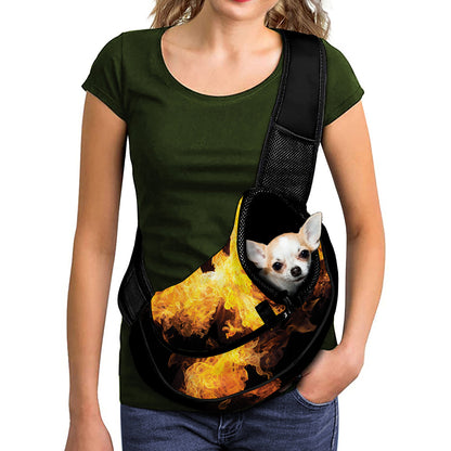 Phoenix Firebird Print Pet Sling Carrier