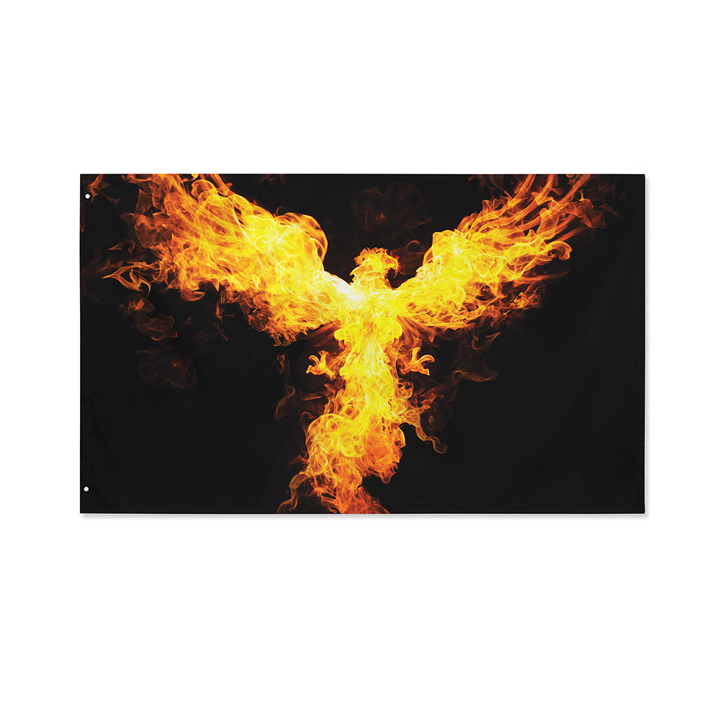 Phoenix Firebird Print Polyester Flag