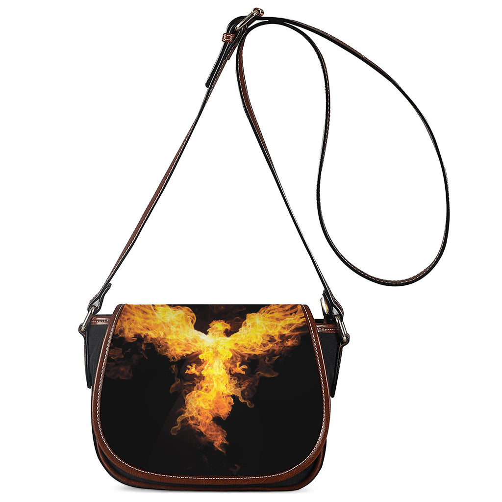 Phoenix Firebird Print Saddle Bag