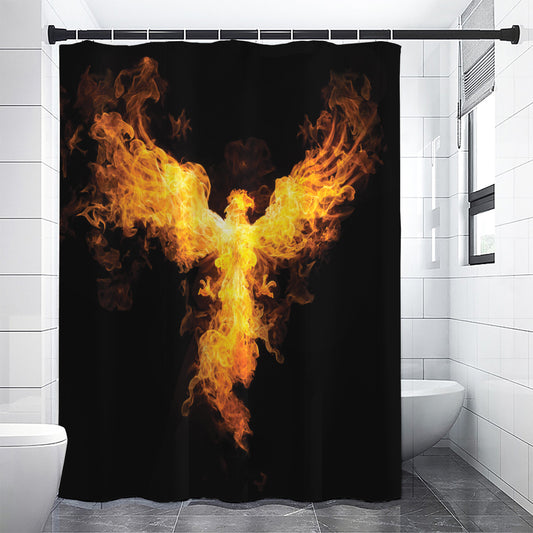 Phoenix Firebird Print Shower Curtain