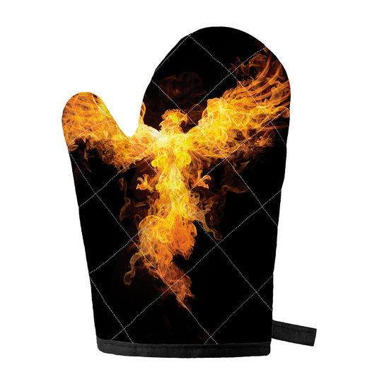 Phoenix Firebird Print Single Oven Mitt
