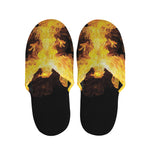 Phoenix Firebird Print Slippers
