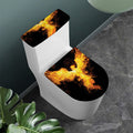 Phoenix Firebird Print Toilet Lid And Tank Cover Set
