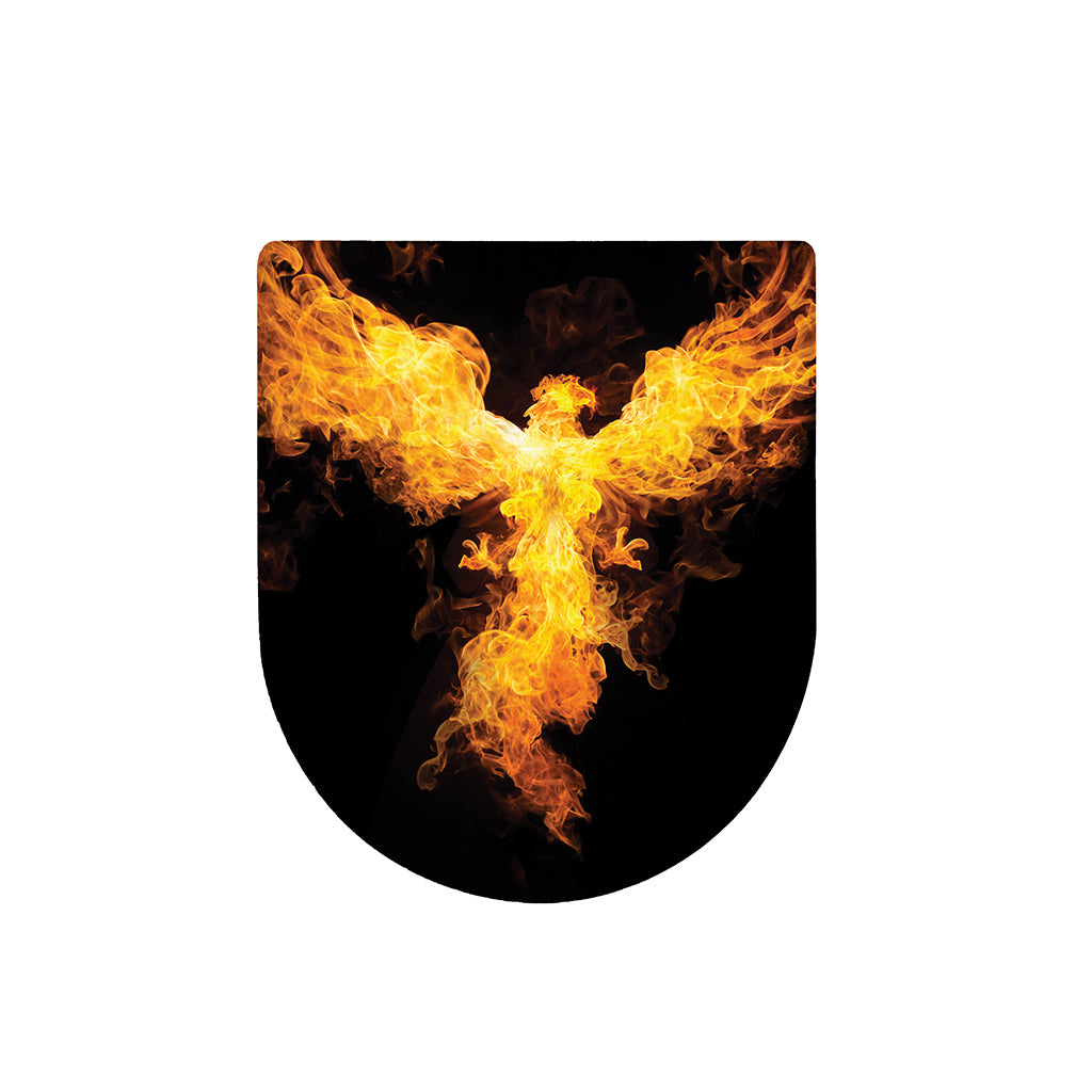 Phoenix Firebird Print Toilet Lid Cover