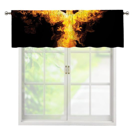 Phoenix Firebird Print Window Valance