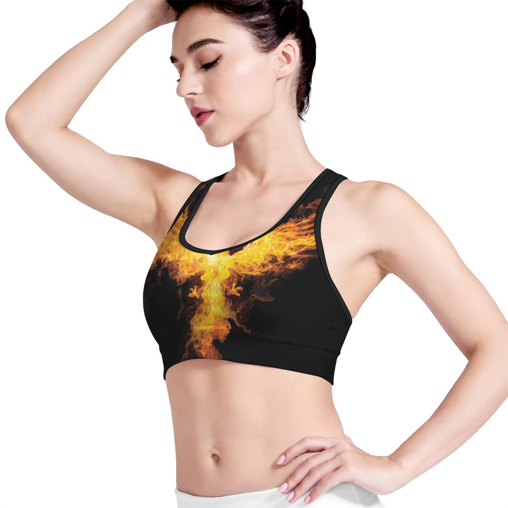 Phoenix Firebird Print Women's Sports Bra