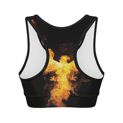Phoenix Firebird Print Women's Sports Bra