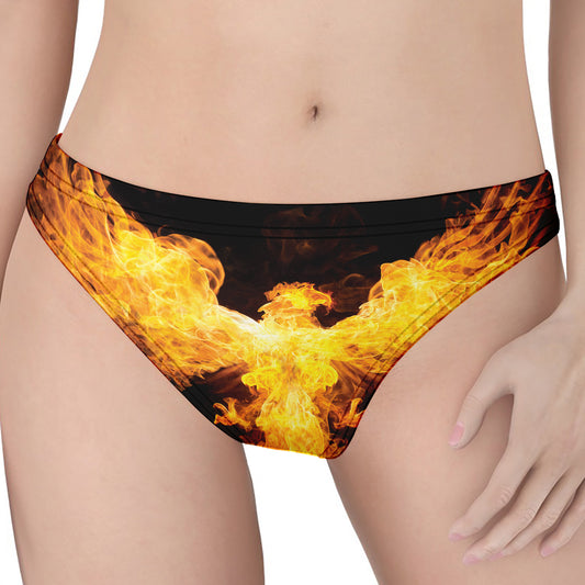 Phoenix Firebird Print Women's Thong