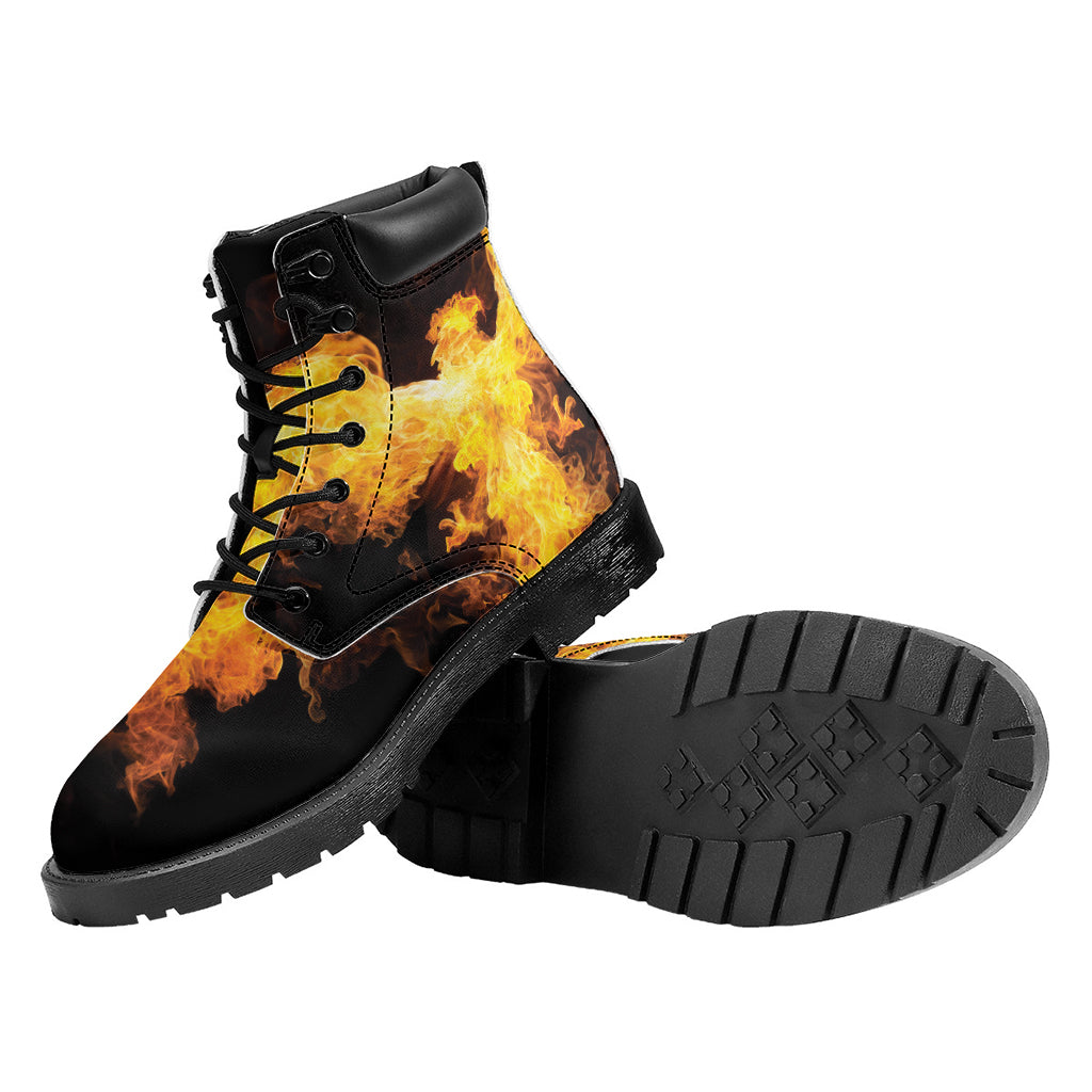 Phoenix Firebird Print Work Boots