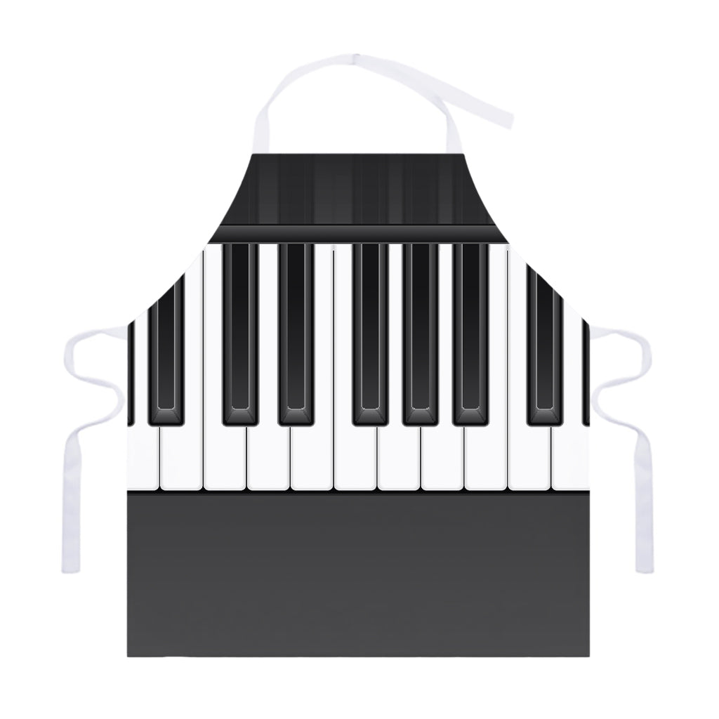 Piano Keyboard Print Adjustable Apron
