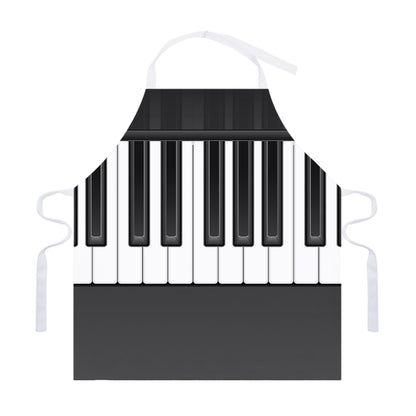 Piano Keyboard Print Adjustable Apron
