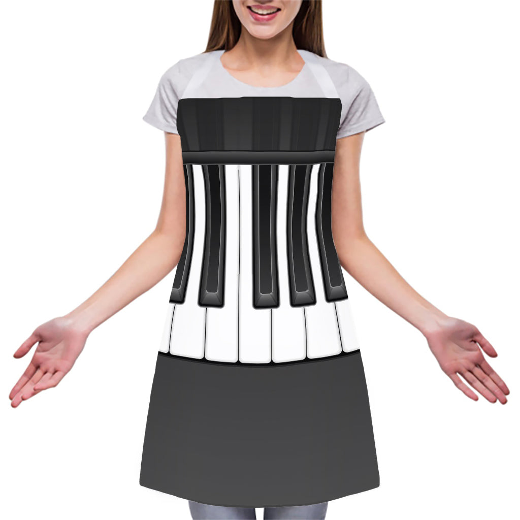 Piano Keyboard Print Adjustable Apron