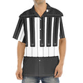 Piano Keyboard Print Aloha Shirt