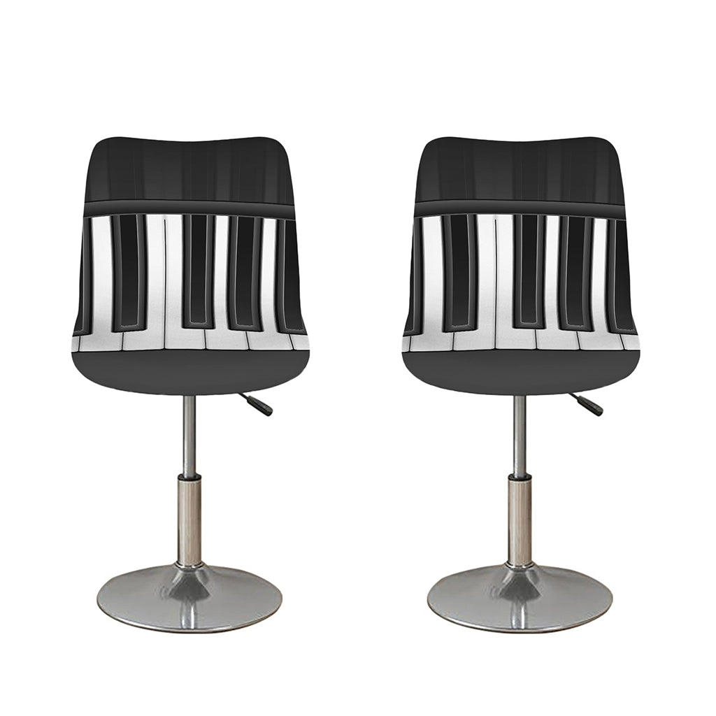 Piano Keyboard Print Bar Stool Covers