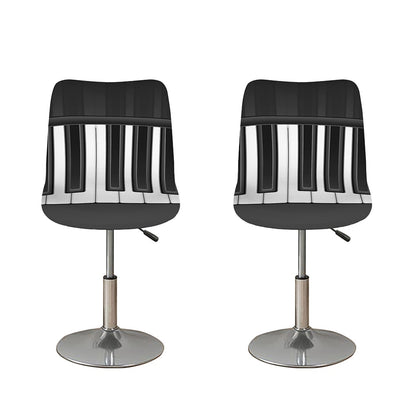 Piano Keyboard Print Bar Stool Covers