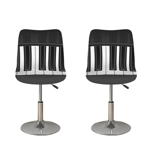 Piano Keyboard Print Bar Stool Covers
