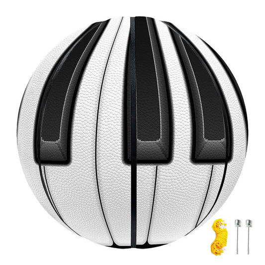 Piano Keyboard Print Basketball