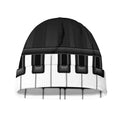 Piano Keyboard Print Beanie