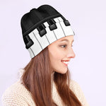 Piano Keyboard Print Beanie