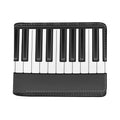 Piano Keyboard Print Bifold Wallet