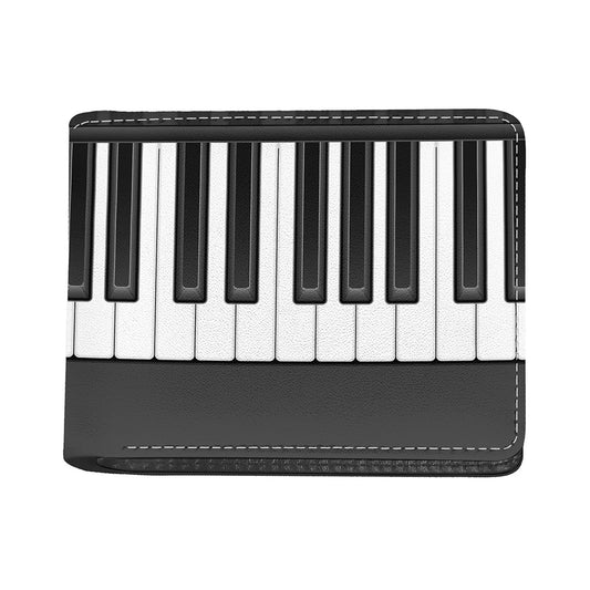 Piano Keyboard Print Bifold Wallet