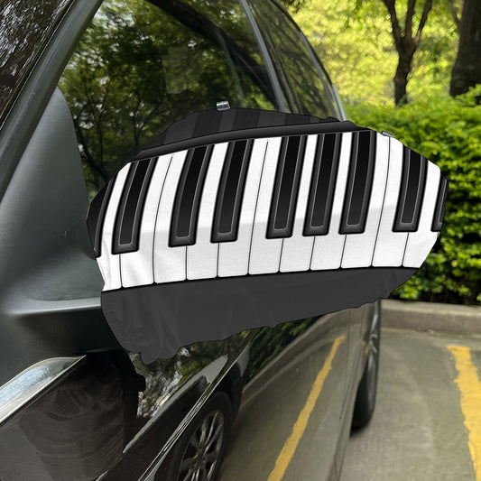 Piano Keyboard Print Car Side Mirror Covers