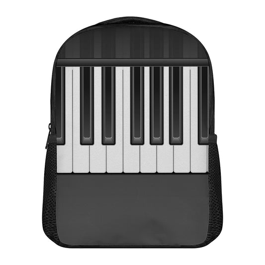 Piano Keyboard Print Casual Backpack
