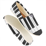 Piano Keyboard Print Casual Shoes