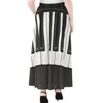 Piano Keyboard Print Chiffon Maxi Skirt