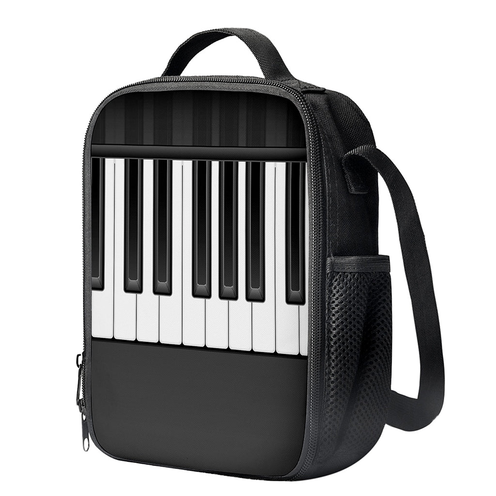 Piano Keyboard Print Crossbody Lunch Bag