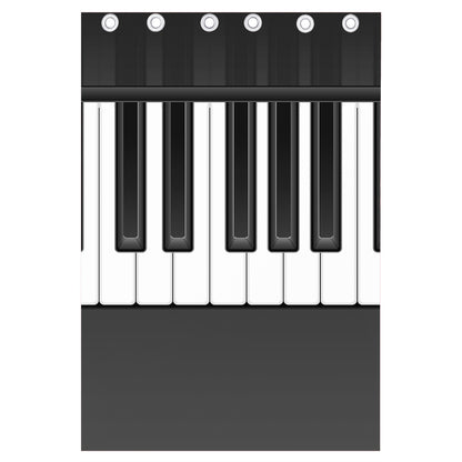 Piano Keyboard Print Curtain