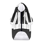 Piano Keyboard Print Dog Zip Up Hoodie