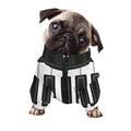 Piano Keyboard Print Dog Zip Up Jacket