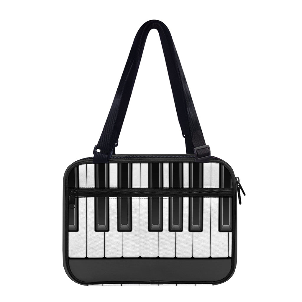 Piano Keyboard Print Double Strap Bible Bag