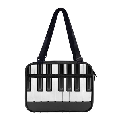 Piano Keyboard Print Double Strap Bible Bag