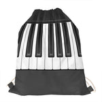 Piano Keyboard Print Drawstring Bag