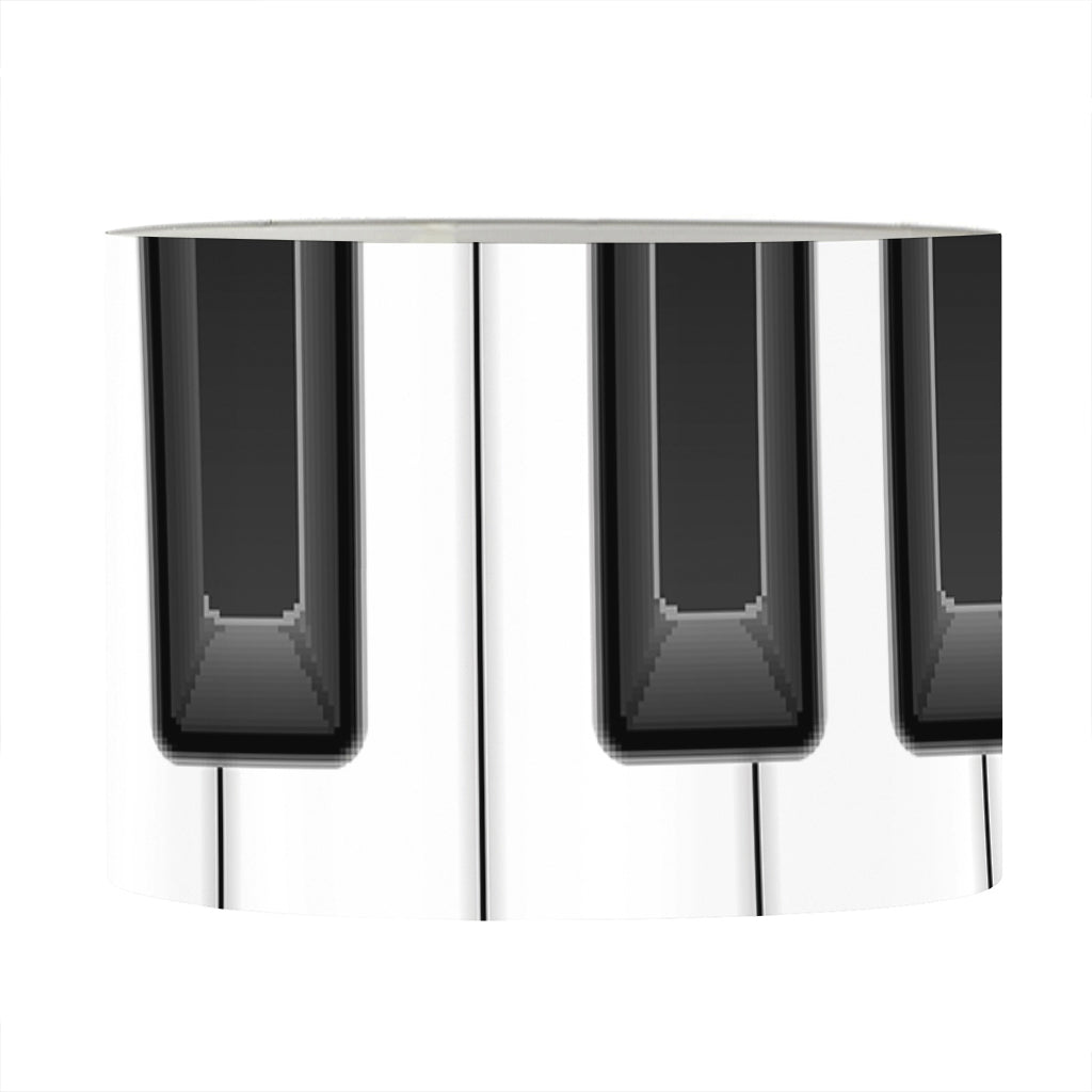 Piano Keyboard Print Drum Lamp Shade