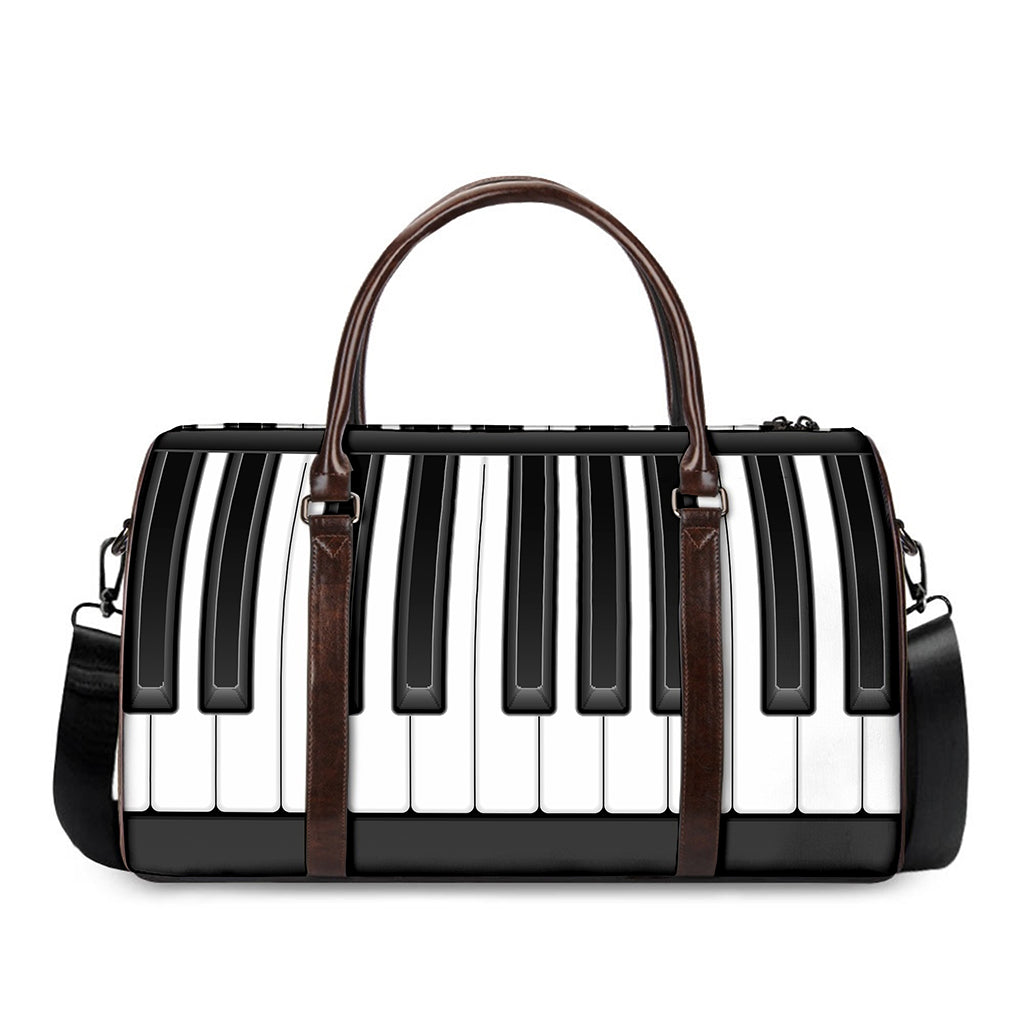 Piano Keyboard Print Duffle Bag